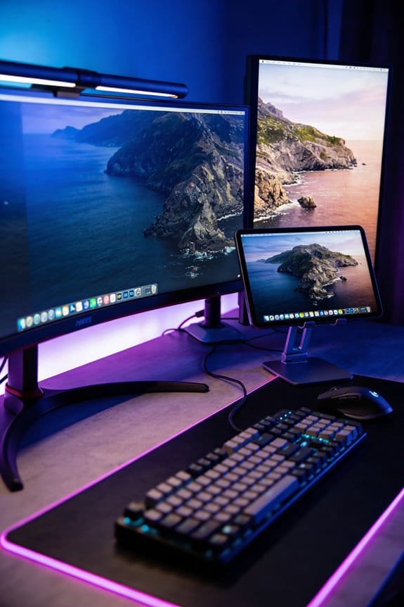 multi screen mobile monitor setup