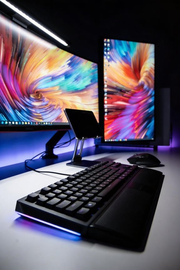 vertical ultrawide coding setups